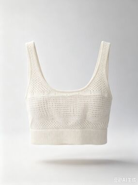 Frame Denim Cream Knit Scoop Bralette